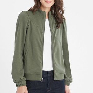 BANANA REPUBLIC Green Full Zip Sweatshirt Medium